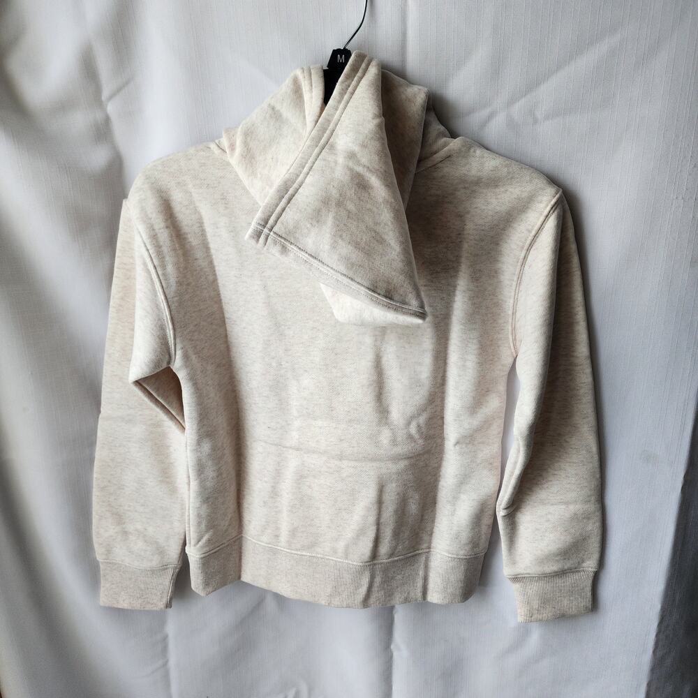 GAP Youth Fleece Beige Hoodie Unisex Y2K Cozycore Medium New With Tags - Picture 4 of 11